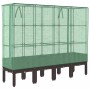 Raised bed with greenhouse cover in rattan appearance 160x40x140 cm by , Pots and planters - Ref: Foro24-4015807, Price: 111,...