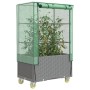 Raised bed with greenhouse cover in rattan look 80x50x182 cm by , Pots and planters - Ref: Foro24-4015864, Price: 124,97 €, D...