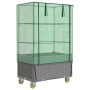 Raised bed with greenhouse cover in rattan look 80x50x182 cm by , Pots and planters - Ref: Foro24-4015864, Price: 124,97 €, D...