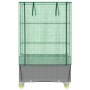 Raised bed with greenhouse cover in rattan look 80x50x182 cm by , Pots and planters - Ref: Foro24-4015864, Price: 124,97 €, D...