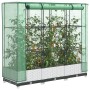 Raised bed with greenhouse cover in rattan look 120x40x123 cm by , Pots and planters - Ref: Foro24-4015839, Price: 84,92 €, D...