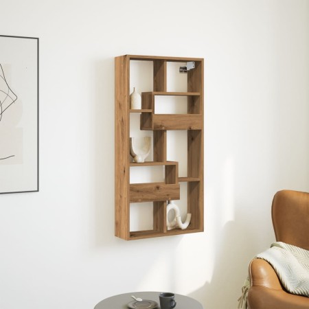 Engineered oak wood wall cabinet Artisian 50x15x100 cm by , Shelves and shelves - Ref: Foro24-854561, Price: 43,86 €, Discoun...