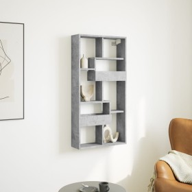 Engineered wood gray concrete wall cabinet 50x15x100 cm by , Shelves and shelves - Ref: Foro24-854556, Price: 44,99 €, Discou...