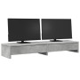 Soporte de monitor cajones madera gris hormigón 100x27x15 cm de , Bases y elevadores para ordenadores - Ref: Foro24-854673, P...