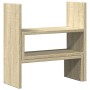 Verstellbarer Schreibtischorganisator Eiche Sonoma 40x17x41 cm von , Computersockel und -erhöhungen - Ref: Foro24-854762, Pre...