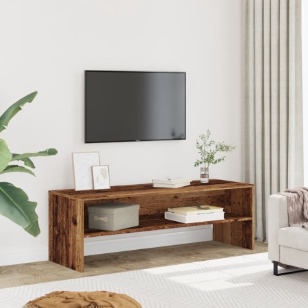 Mueble de TV madera de ingeniería envejecida 120x40x40 cm de , Muebles TV - Ref: Foro24-855766, Precio: 68,89 €, Descuento: %