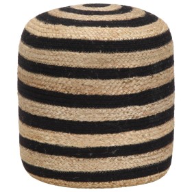 Handmade black pouf 40x45 cm jute by , Ottomans - Ref: Foro24-248076, Price: 87,99 €, Discount: %