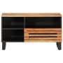 Mueble de TV madera maciza de acacia 80x34x46 cm de , Almacenamiento para CD y DVD - Ref: Foro24-377520, Precio: 106,24 €, De...