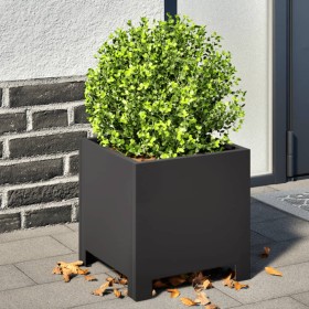 2 black steel planters 30x30x30 cm by , Pots and planters - Ref: Foro24-851186, Price: 70,99 €, Discount: %