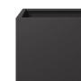 2 black steel planters 30x30x30 cm by , Pots and planters - Ref: Foro24-851186, Price: 70,13 €, Discount: %