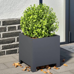 2 anthracite gray steel planters 30x30x30 cm by , Pots and planters - Ref: Foro24-851190, Price: 72,99 €, Discount: %