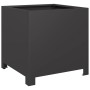 2 black steel planters 40x40x40 cm by , Pots and planters - Ref: Foro24-851200, Price: 101,85 €, Discount: %