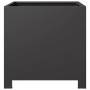 2 black steel planters 40x40x40 cm by , Pots and planters - Ref: Foro24-851200, Price: 101,85 €, Discount: %