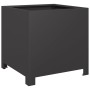 2 black steel planters 40x40x40 cm by , Pots and planters - Ref: Foro24-851200, Price: 101,85 €, Discount: %