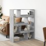 Engineered wood bookshelf in concrete gray, 100x33x125.5 cm by , Bookcases and shelves - Ref: Foro24-3309333, Price: 121,12 €...