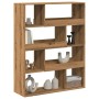 Engineered wood bookshelf in artisan oak, 100x33x125.5 cm by , Bookcases and shelves - Ref: Foro24-3309338, Price: 121,12 €, ...