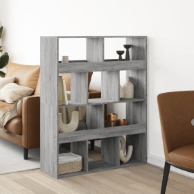 Raumteiler aus Sonoma-Grau-Holz 100x33x125,5 cm von , Bücherregale und Regale - Ref: Foro24-3309524, Preis: 120,38 €, Rabatt: %