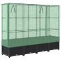 Raised bed with greenhouse cover in rattan look 160x40x138 cm by , Pots and planters - Ref: Foro24-4015816, Price: 103,85 €, ...