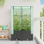 Raised bed with greenhouse cover in rattan look 80x40x138 cm by , Pots and planters - Ref: Foro24-4015814, Price: 66,17 €, Di...