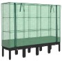 Raised bed with greenhouse cover in rattan appearance 160x40x140 cm by , Pots and planters - Ref: Foro24-4015821, Price: 111,...