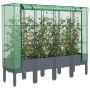 Raised bed with greenhouse cover in rattan appearance 160x40x140 cm by , Pots and planters - Ref: Foro24-4015835, Price: 111,...