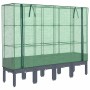 Raised bed with greenhouse cover in rattan appearance 160x40x140 cm by , Pots and planters - Ref: Foro24-4015835, Price: 111,...