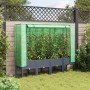 Raised bed with greenhouse cover in rattan appearance 160x40x140 cm by , Pots and planters - Ref: Foro24-4015835, Price: 111,...