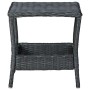 Dark gray synthetic rattan garden table 45x45x46.5 cm by vidaXL, Garden tables - Ref: Foro24-313306, Price: 43,56 €, Discount: %