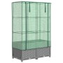 Raised bed with greenhouse cover in rattan look 80x40x138 cm by , Pots and planters - Ref: Foro24-4015856, Price: 66,99 €, Di...