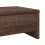 Soporte de monitor con cajones madera marrón roble 100x27x15 cm de , Bases y elevadores para ordenadores - Ref: Foro24-854676...