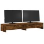 Monitor stand and smoked oak wood drawers 100x27x15 cm by , Computer bases and risers - Ref: Foro24-854674, Price: 50,99 €, D...