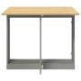 Folding butterfly dining table Crown solid wood gray by , Kitchen and dining tables - Ref: Foro24-4013437, Price: 206,66 €, D...