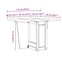 Folding butterfly dining table Crown solid wood gray by , Kitchen and dining tables - Ref: Foro24-4013437, Price: 206,66 €, D...