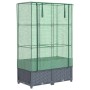 Raised bed with greenhouse cover in rattan look 80x40x138 cm by , Pots and planters - Ref: Foro24-4015828, Price: 66,17 €, Di...