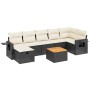 8-teiliges Gartensofa-Set mit schwarzen Polstern aus synthetischem Rattan. von , Gartensets - Ref: Foro24-3264955, Preis: 514...