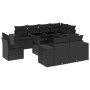 8-piece garden sofa set with black synthetic rattan cushions by , Garden sets - Ref: Foro24-3269295, Price: 788,56 €, Discoun...