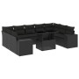 Set de sofás de jardín 10 pzas cojines ratán sintético negro de , Conjuntos de jardín - Ref: Foro24-3269365, Precio: 732,35 €...