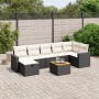 8-teiliges Gartensofa-Set mit schwarzen Polstern aus synthetischem Rattan. von , Gartensets - Ref: Foro24-3264843, Preis: 495...