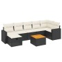 8-teiliges Gartensofa-Set mit schwarzen Polstern aus synthetischem Rattan. von , Gartensets - Ref: Foro24-3264843, Preis: 495...