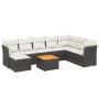 8-teiliges Gartensofa-Set mit schwarzen Polstern aus synthetischem Rattan. von , Gartensets - Ref: Foro24-3264759, Preis: 539...