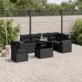 Gartensofagarnitur 7-teilig mit schwarzen Polstern aus synthetischem Rattan von , Gartensets - Ref: Foro24-3269195, Preis: 57...