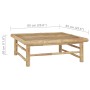 Bamboo garden table 65x65x30 cm by vidaXL, Modular outdoor sofas - Ref: Foro24-313149, Price: 69,84 €, Discount: %