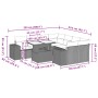 8-teiliges Gartensofa-Set mit schwarzen Polstern aus synthetischem Rattan. von , Gartensets - Ref: Foro24-3269055, Preis: 682...