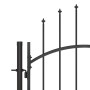 Garden fence gate with spear top 5x2 m black by , garden gates - Ref: Foro24-146324, Price: 448,99 €, Discount: %