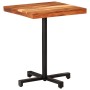 Square bistro table made of solid mango wood 60x60x75 cm by , Kitchen and dining tables - Ref: Foro24-320276, Price: 129,99 €...