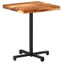 Square bistro table made of solid mango wood 60x60x75 cm by , Kitchen and dining tables - Ref: Foro24-320276, Price: 129,40 €...