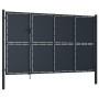 Anthracite grey steel garden gate 350x175 cm by , garden gates - Ref: Foro24-144539, Price: 767,31 €, Discount: %