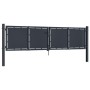 Anthracite grey steel garden gate 300x100 cm by , garden gates - Ref: Foro24-144524, Price: 389,06 €, Discount: %