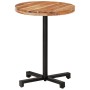 Solid mango wood round bistro table Ø60x75 cm by , Kitchen and dining tables - Ref: Foro24-320277, Price: 74,55 €, Discount: %