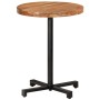 Solid mango wood round bistro table Ø60x75 cm by , Kitchen and dining tables - Ref: Foro24-320277, Price: 74,55 €, Discount: %